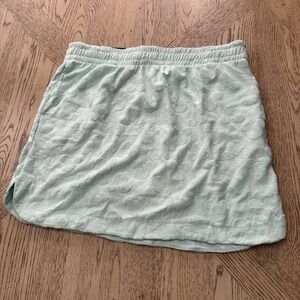 New Disney‎ Medium Mint Green Mickey Mouse Terry Cloth Mini Skirt
